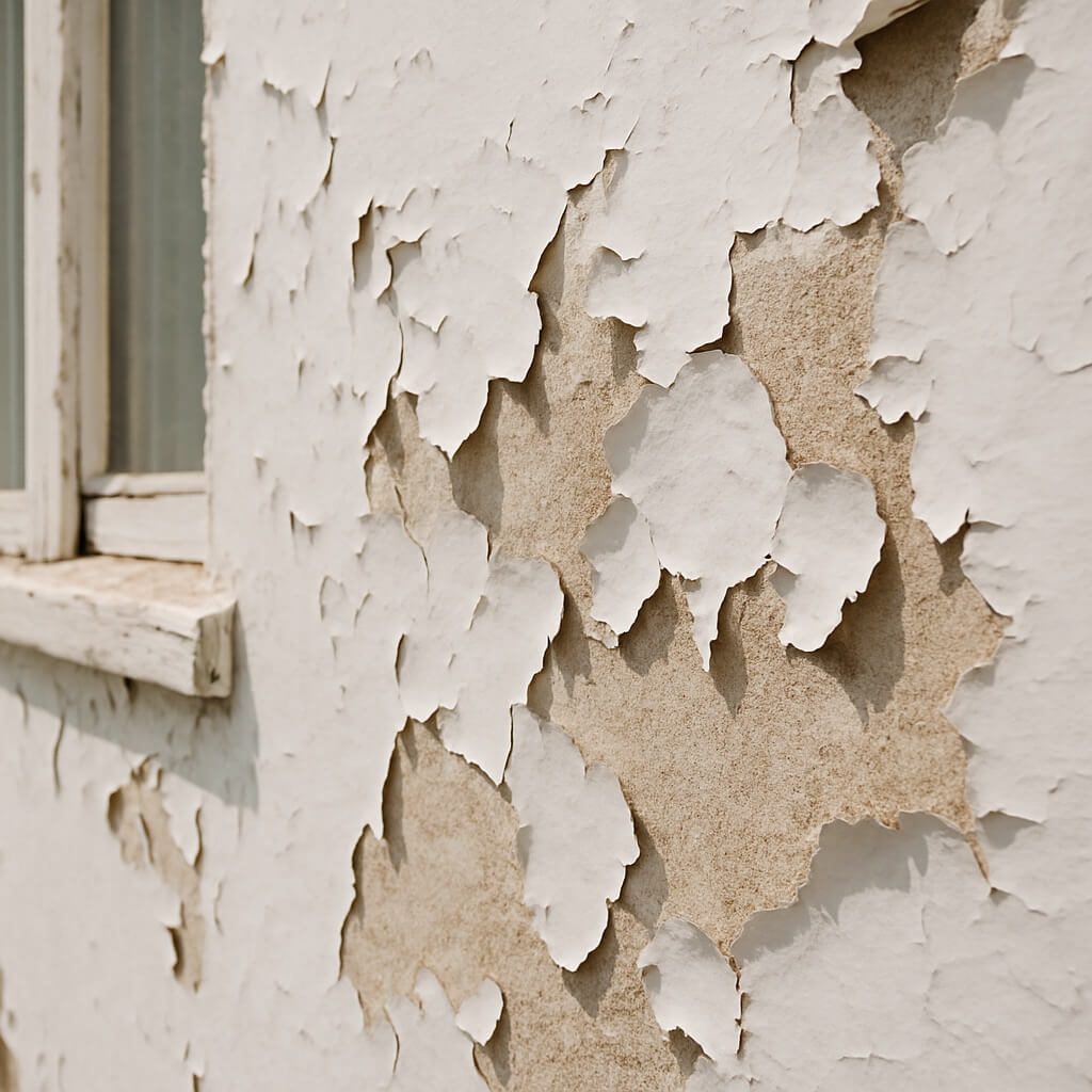 peeling paint
